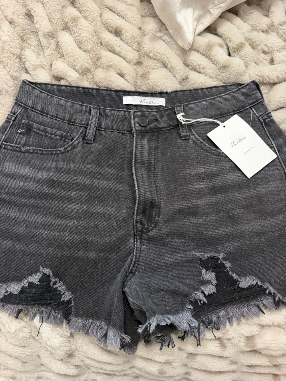 Kancan black Jean shorts